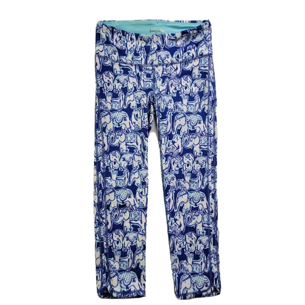 Lilly Pulitzer Luxletic Weekender Crop Leggings Get Trunky Women XS Pant Stretch